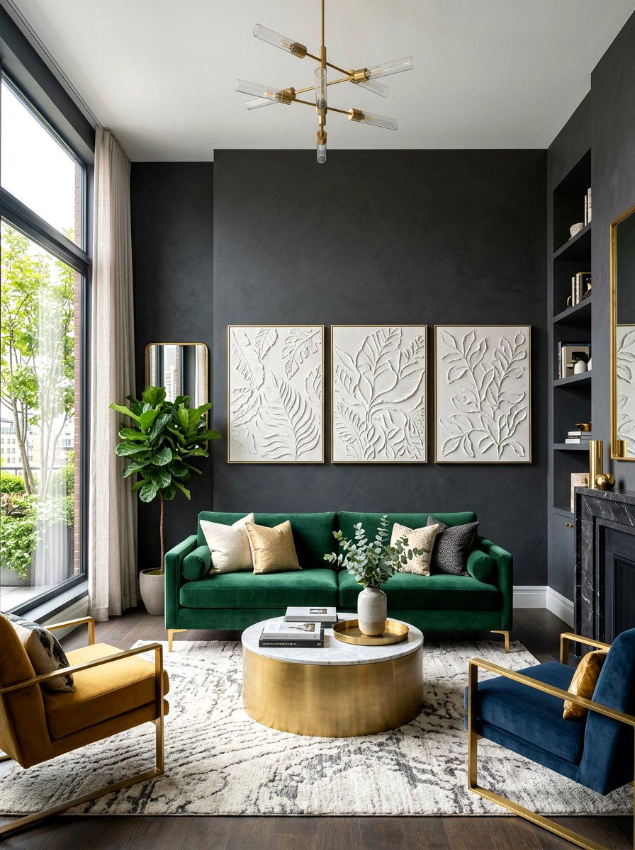 Textured Plaster Canvas - 25 Spring DIY Wall Art Ideas