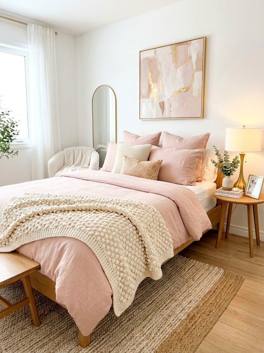 Textured Popcorn Knit Throw - 25 Spring Knit Throw Ideas