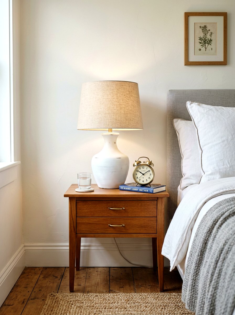 Thrift store lamp - 25 Spring Budget Decor Ideas