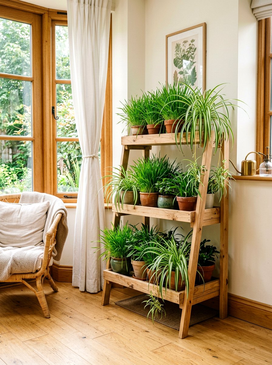 Tiered Cat Grass Plant Stand - 25 Spring Cat Grass Decor Ideas
