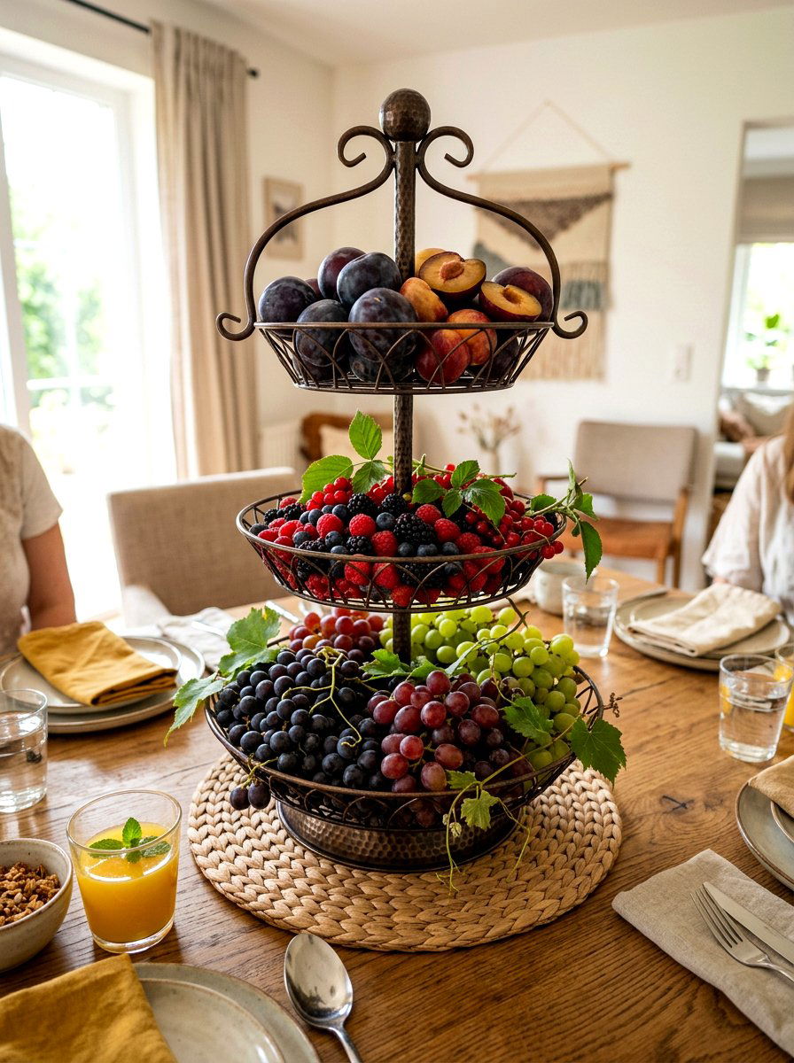 Tiered Fruit Stand - 25 Spring Tablescape Ideas