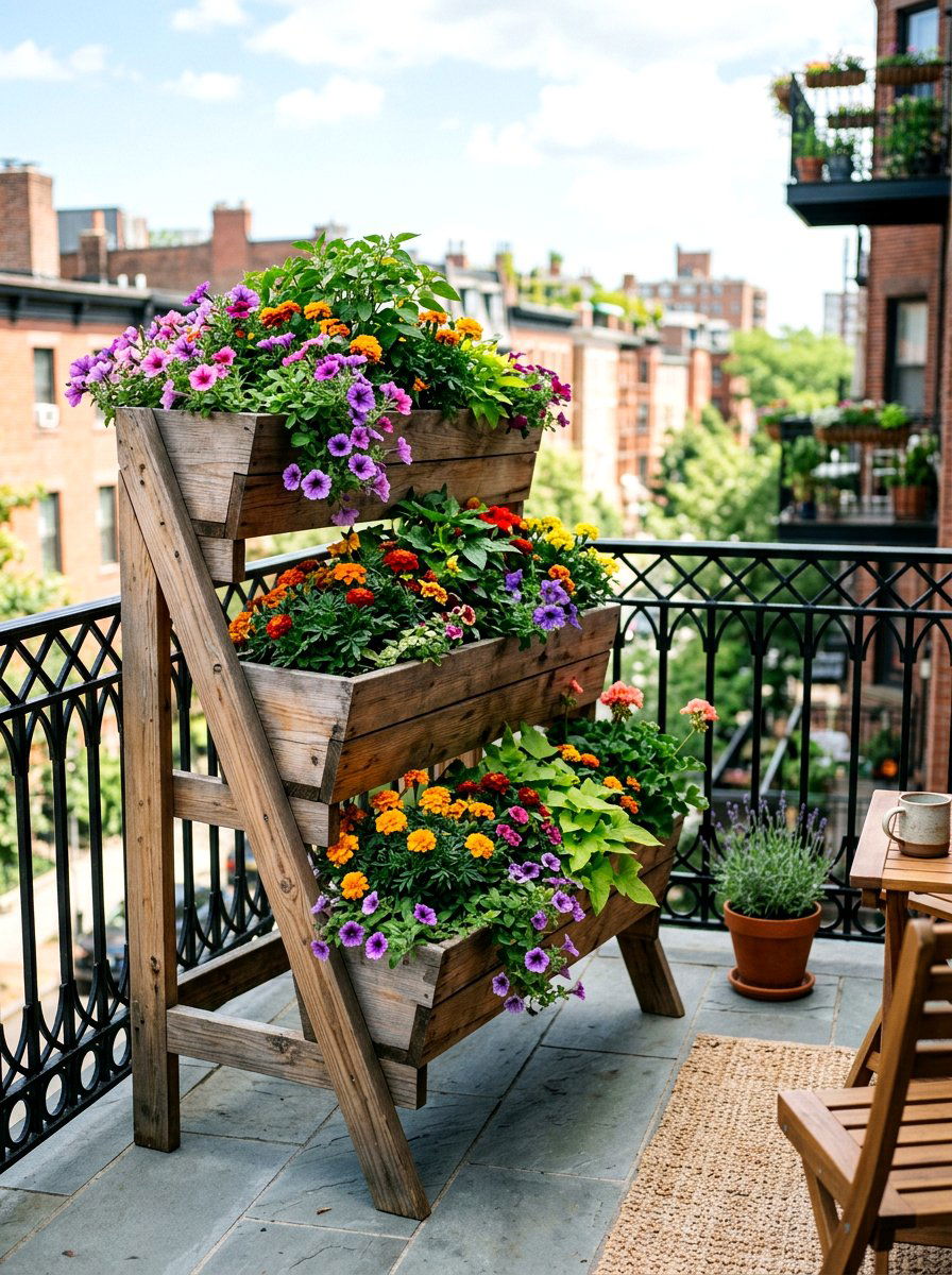 Tiered Garden Planter - 25 Spring Flower Pot Ideas