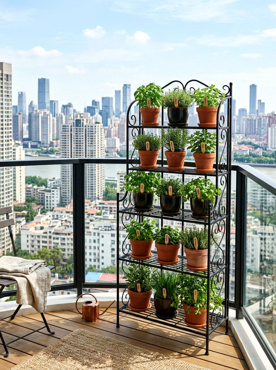 Tiered Herb Planter Stand - 25 Spring Herb Planter Ideas