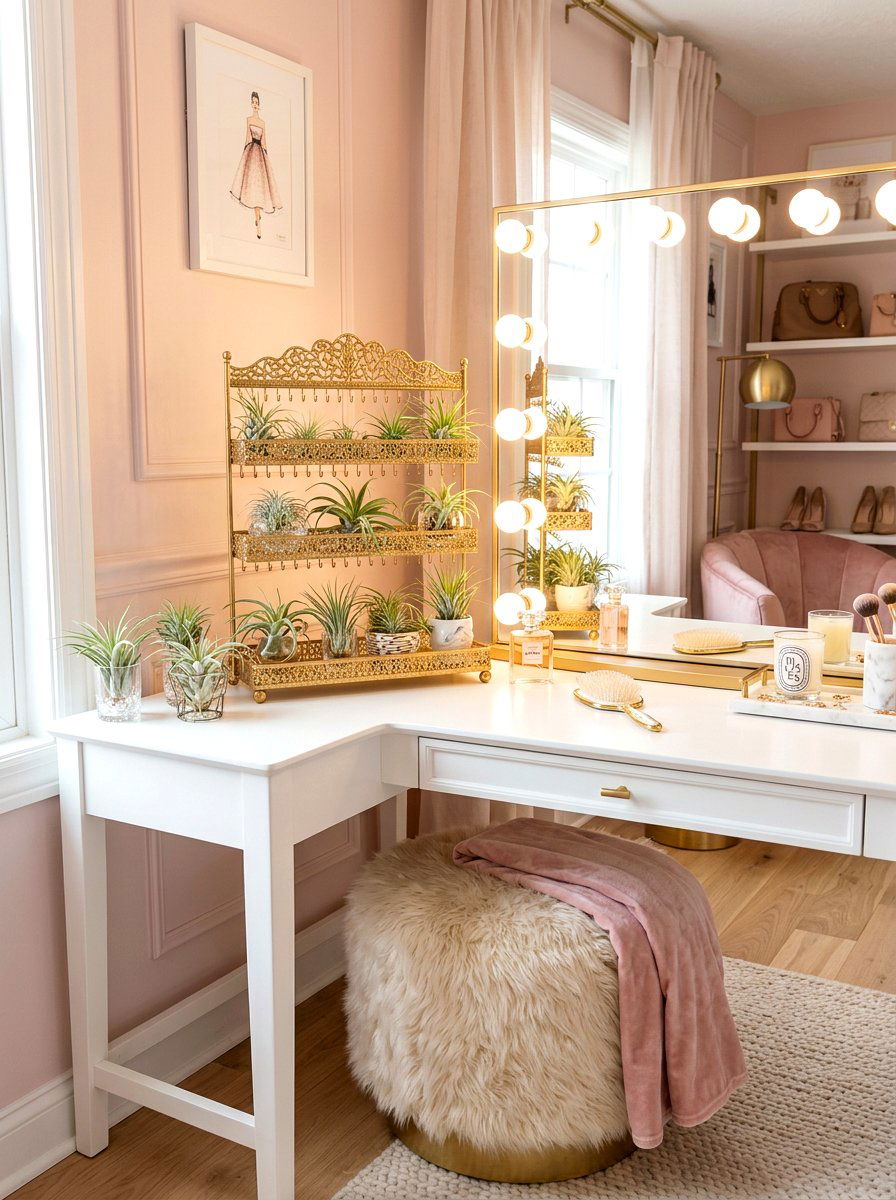 Tiered Jewelry Stand - 25 Spring Air Plant Display Ideas