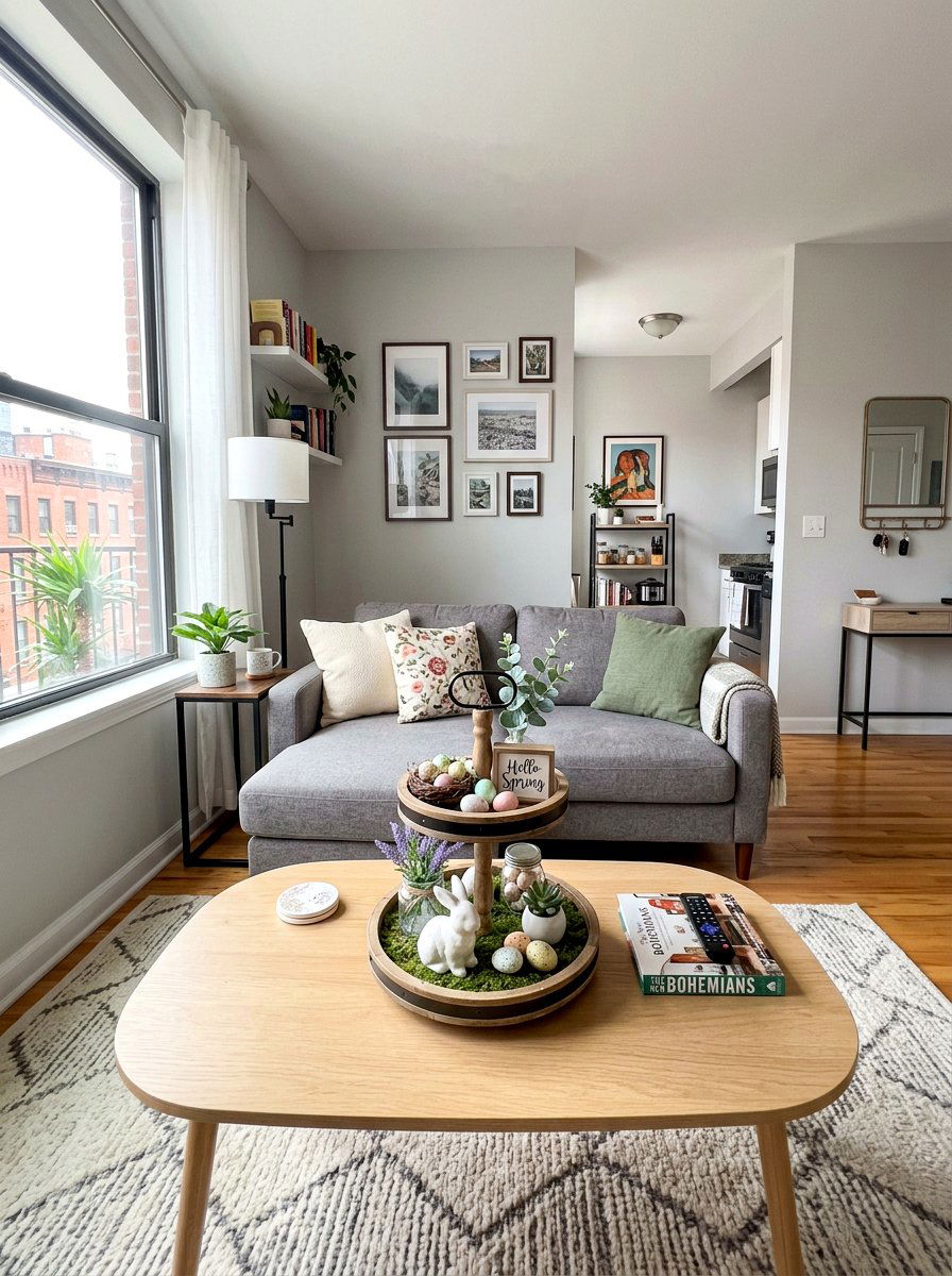 Tiered Spring Tray - 25 Spring Round Tray Decor Ideas