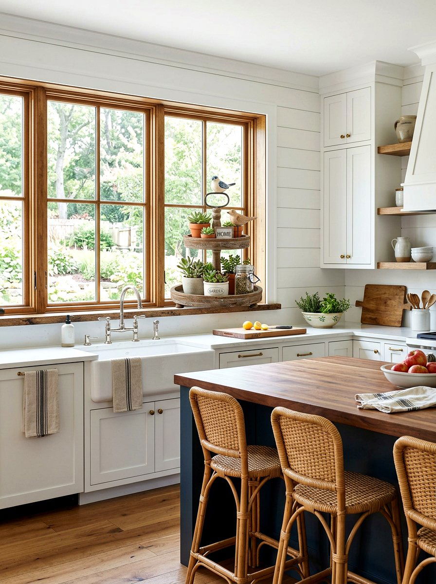 Tiered Tray - 25 Spring Kitchen Windowsill Decor Ideas