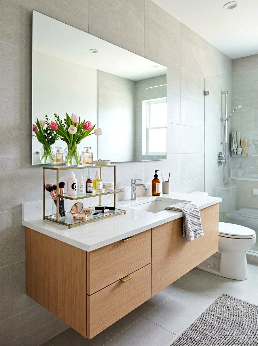 Tiered Vanity Tray - 25 Spring Vanity Tray Ideas