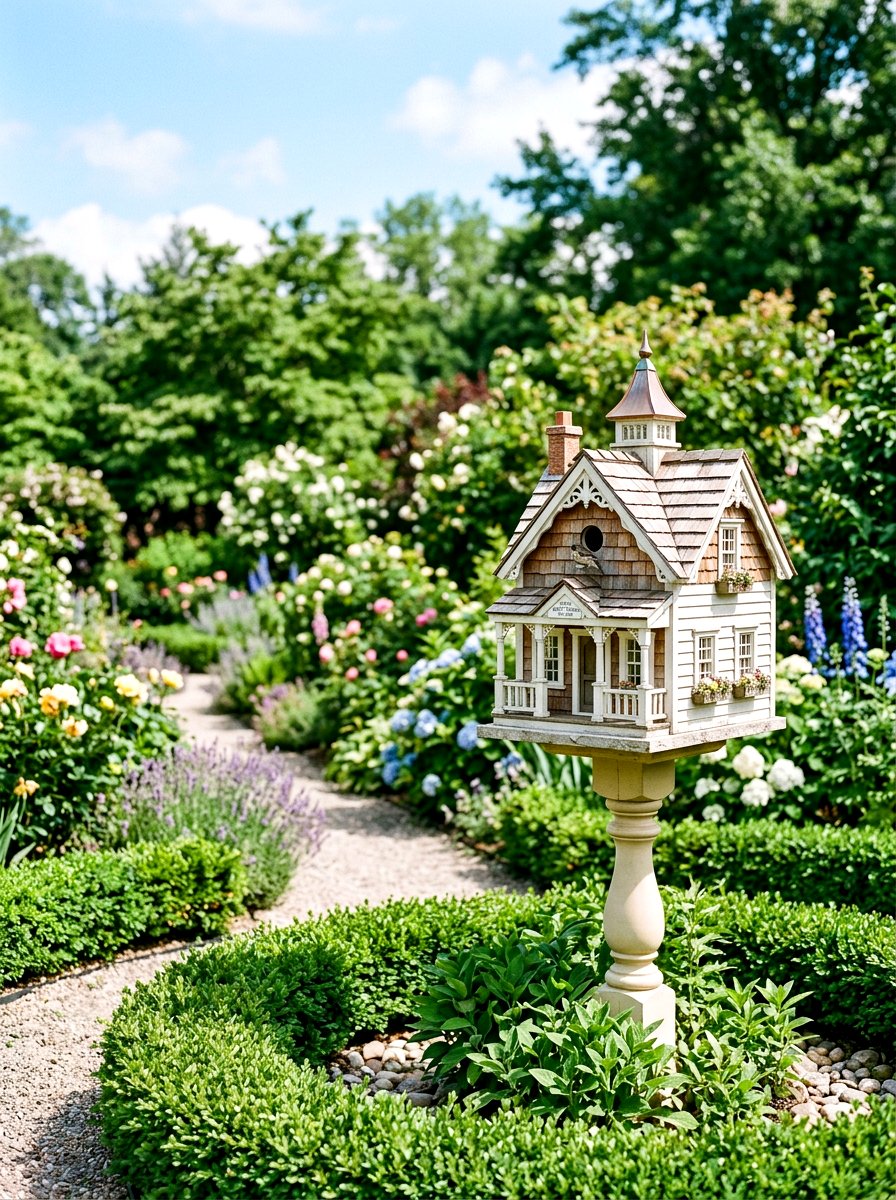 Tiny Cottage Birdhouse - 25 Spring Birdhouse Decor Ideas