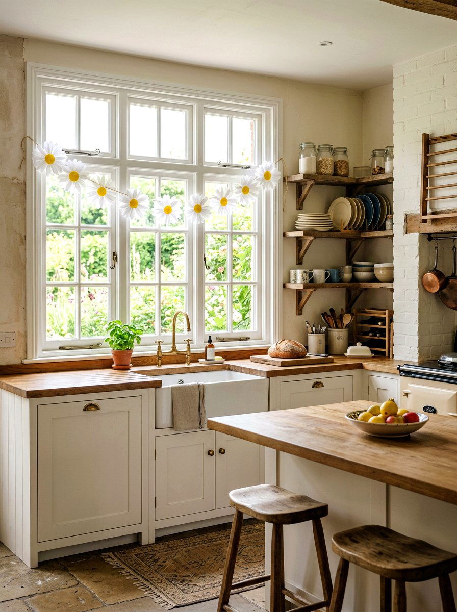 Tissue Paper Daisies - 25 Spring Tissue Paper Decor Ideas