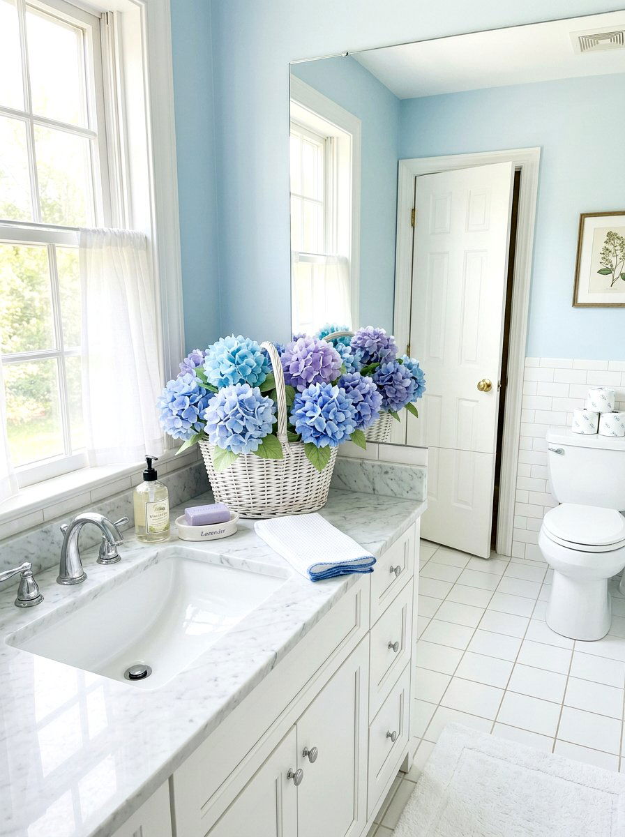 Tissue Paper Hydrangea - 25 Spring Tissue Paper Flower Ideas