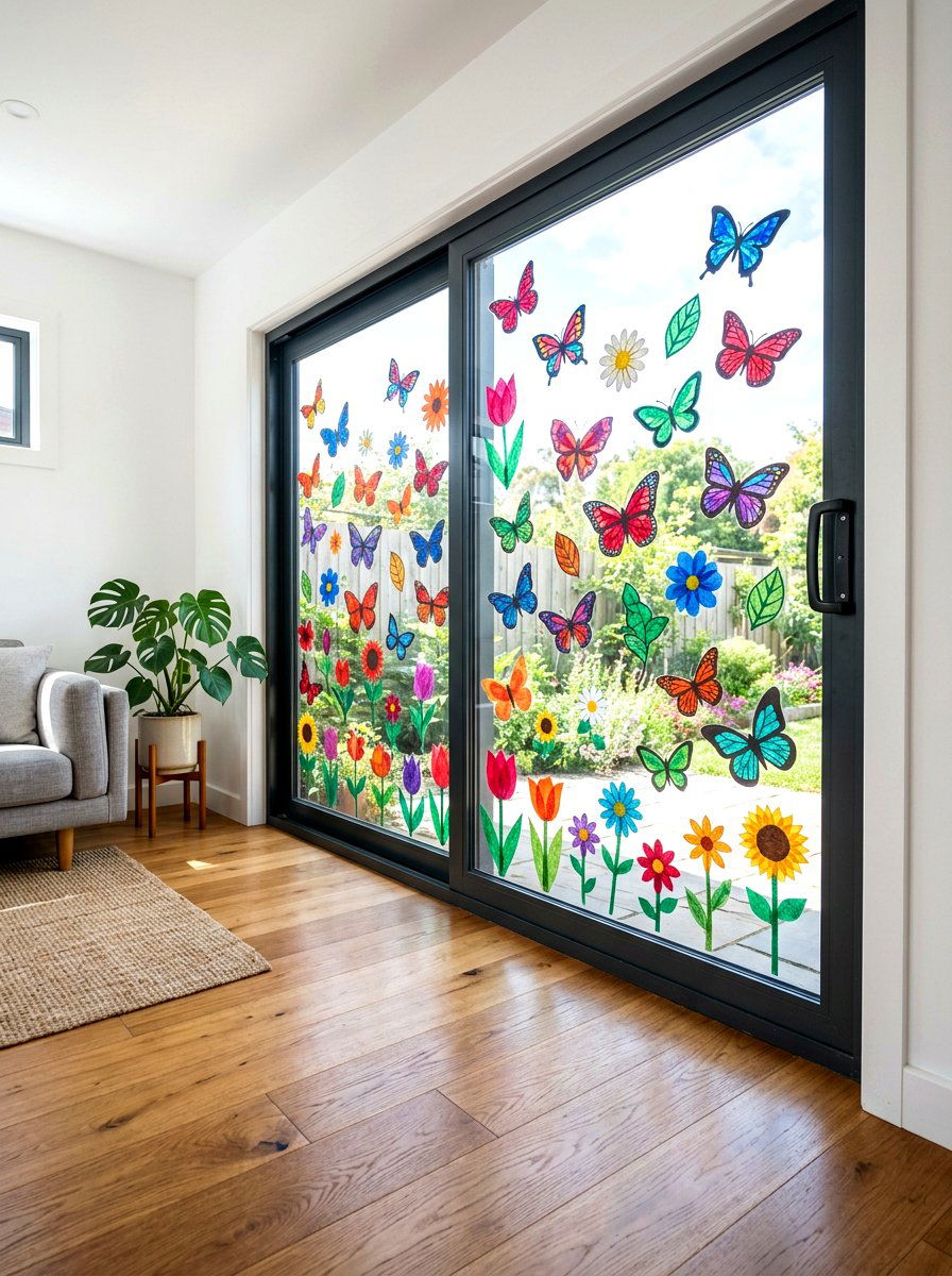 Tissue Paper Suncatcher - 25 Spring Kids Craft Ideas