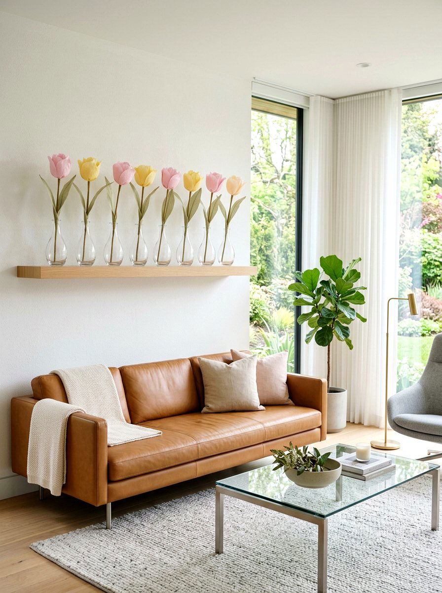 Tissue Paper Tulip - 25 Spring Tissue Paper Flower Ideas