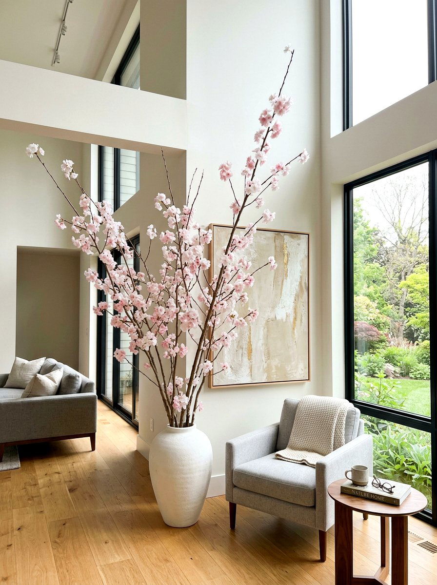 Tissue paper cherry blossoms - 25 Spring Paper Craft Ideas