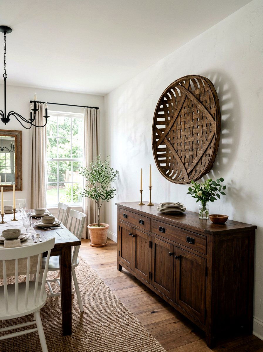 Tobacco basket wall decor - 25 Spring Woven Basket Decor Ideas