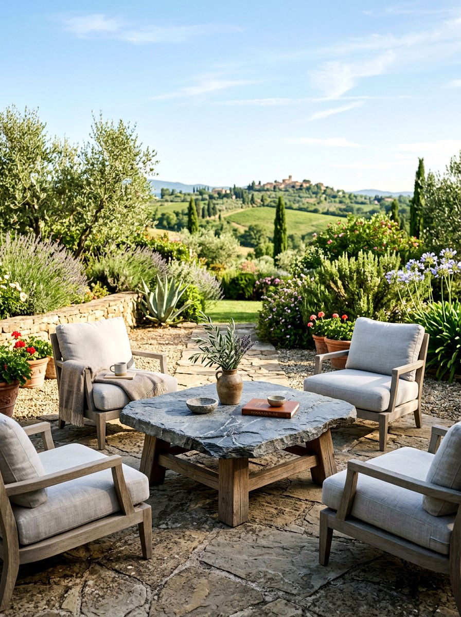 Traditional Brick Courtyard - 25 Spring Courtyard Decor Ideas