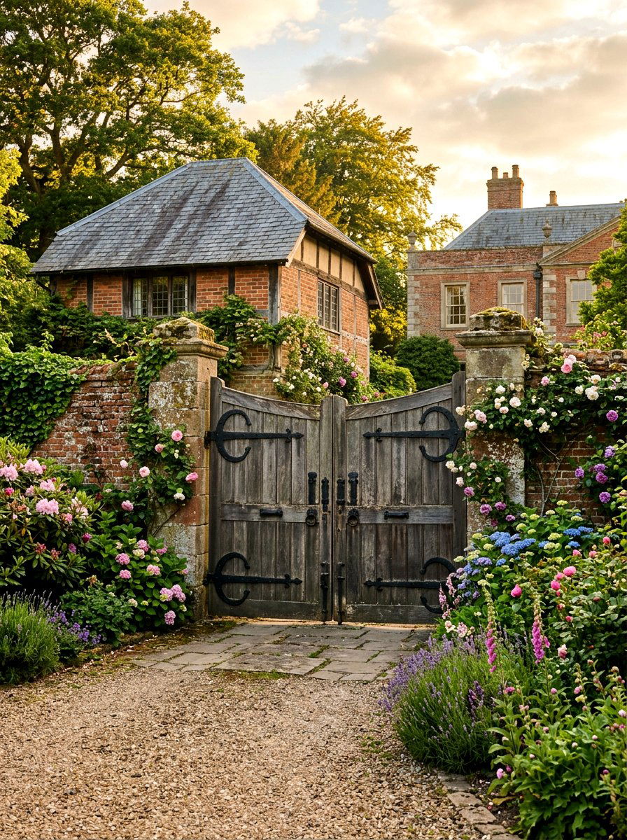 Traditional Carriage House Gate - 25 Spring Driveway Gate Ideas