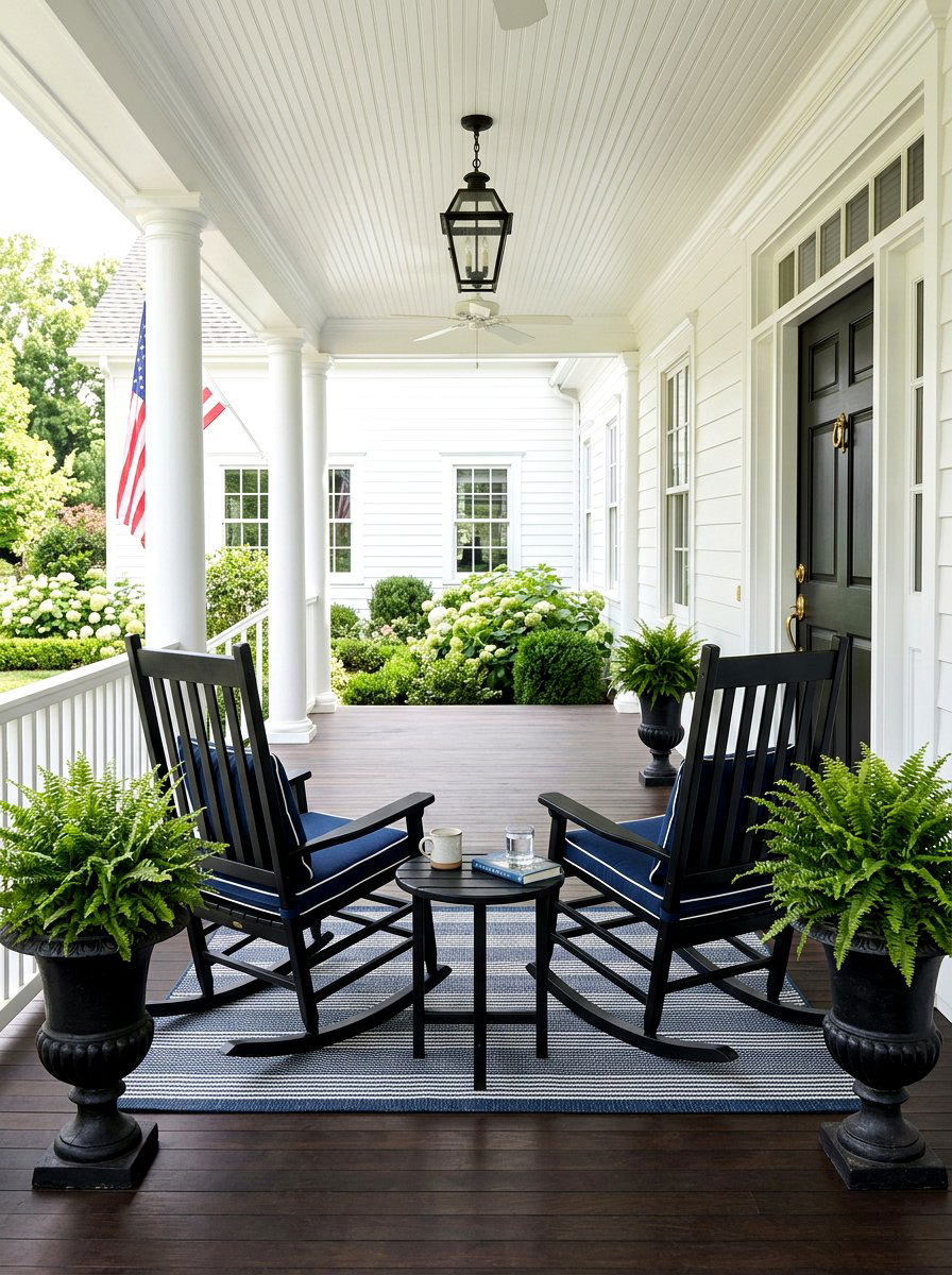 Traditional Porch Rocker - 25 Spring Porch Rocking Chair Decor Ideas