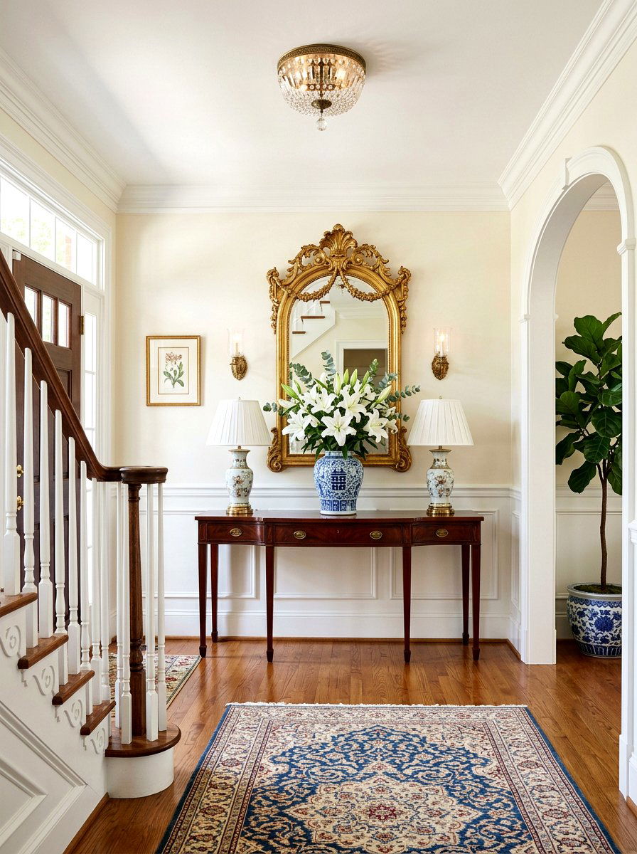 Traditional Spring Lobby Look - 25 Spring Lobby Decor Ideas