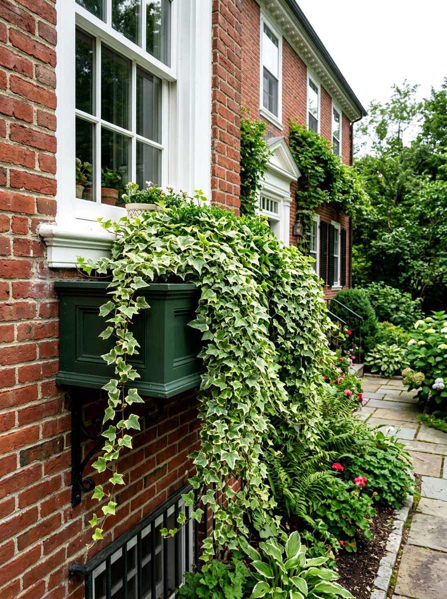 Trailing Ivy Planter - 25 Spring Window Box Planter Ideas