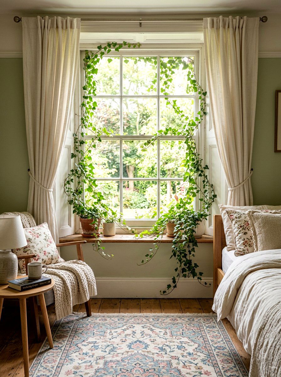 Trailing Ivy Vine - 25 Spring Windowsill Garden Ideas
