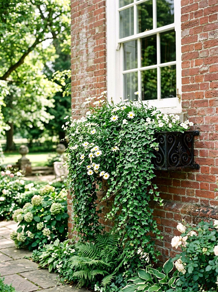 Trailing Ivy Window Box - 25 Spring Window Box Ideas