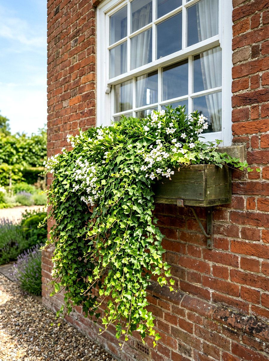 Trailing Ivy Window Planter - 25 Spring Garden Planter Ideas