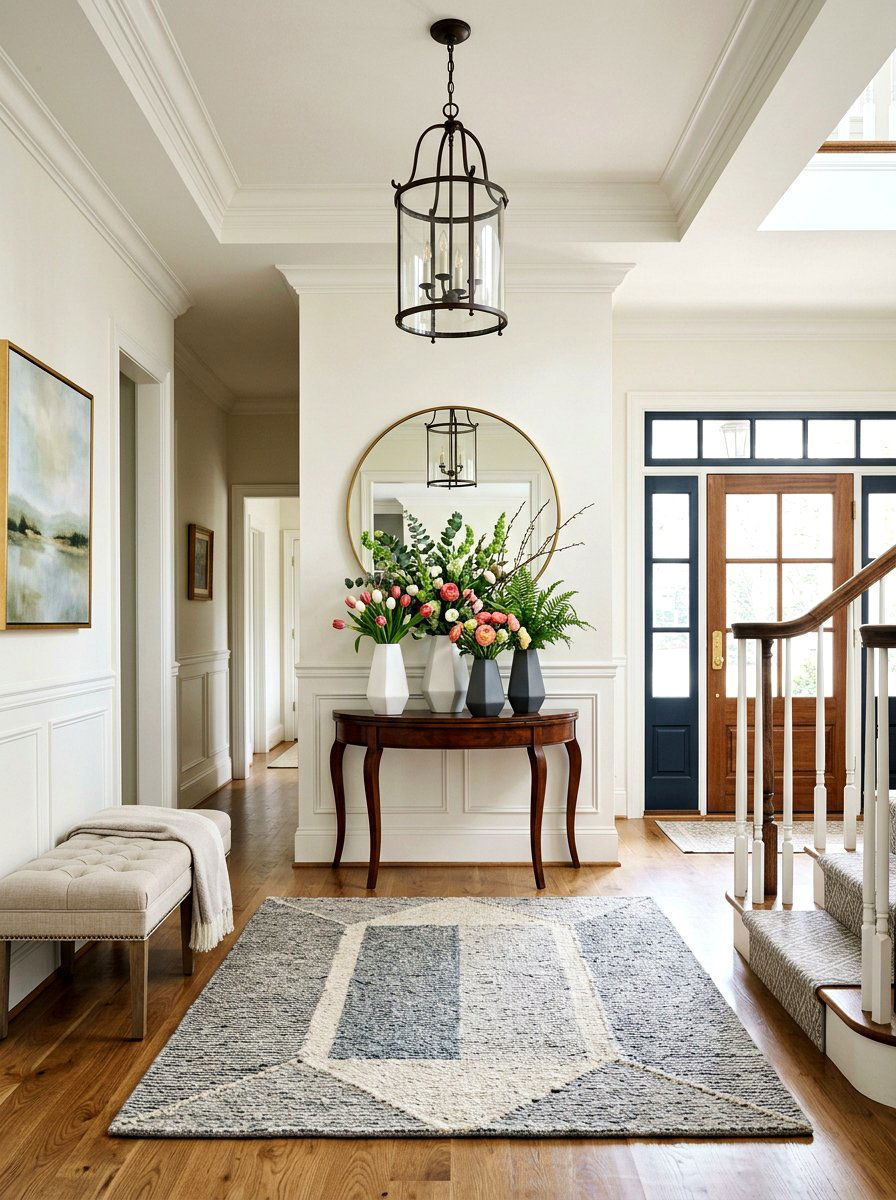 Transitional Foyer Style - 25 Spring Foyer Table Decor Ideas