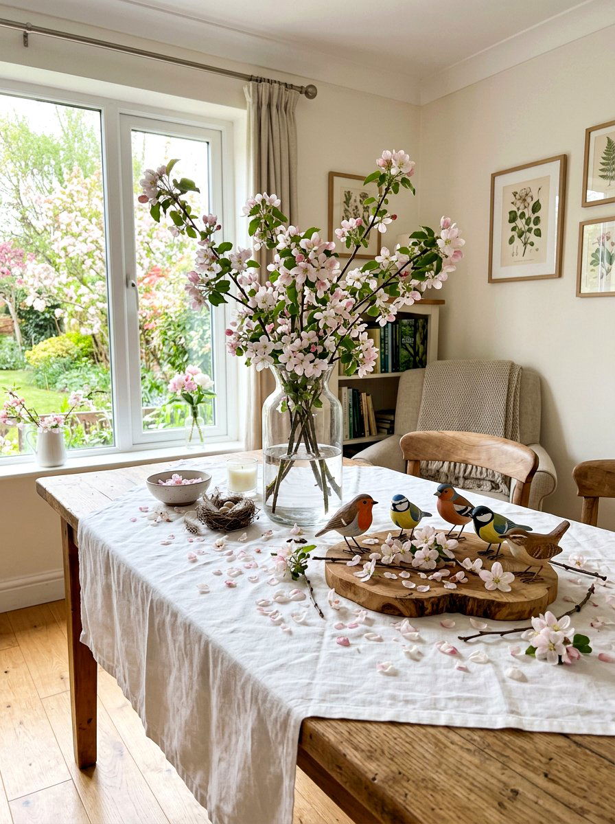 Tree Blossom Nature Table - 25 Spring Nature Table Ideas for Kids