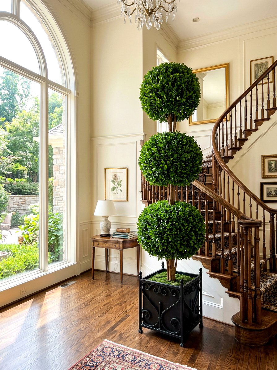 Triple Ball Boxwood Topiary - 25 Spring Boxwood Topiary Ideas
