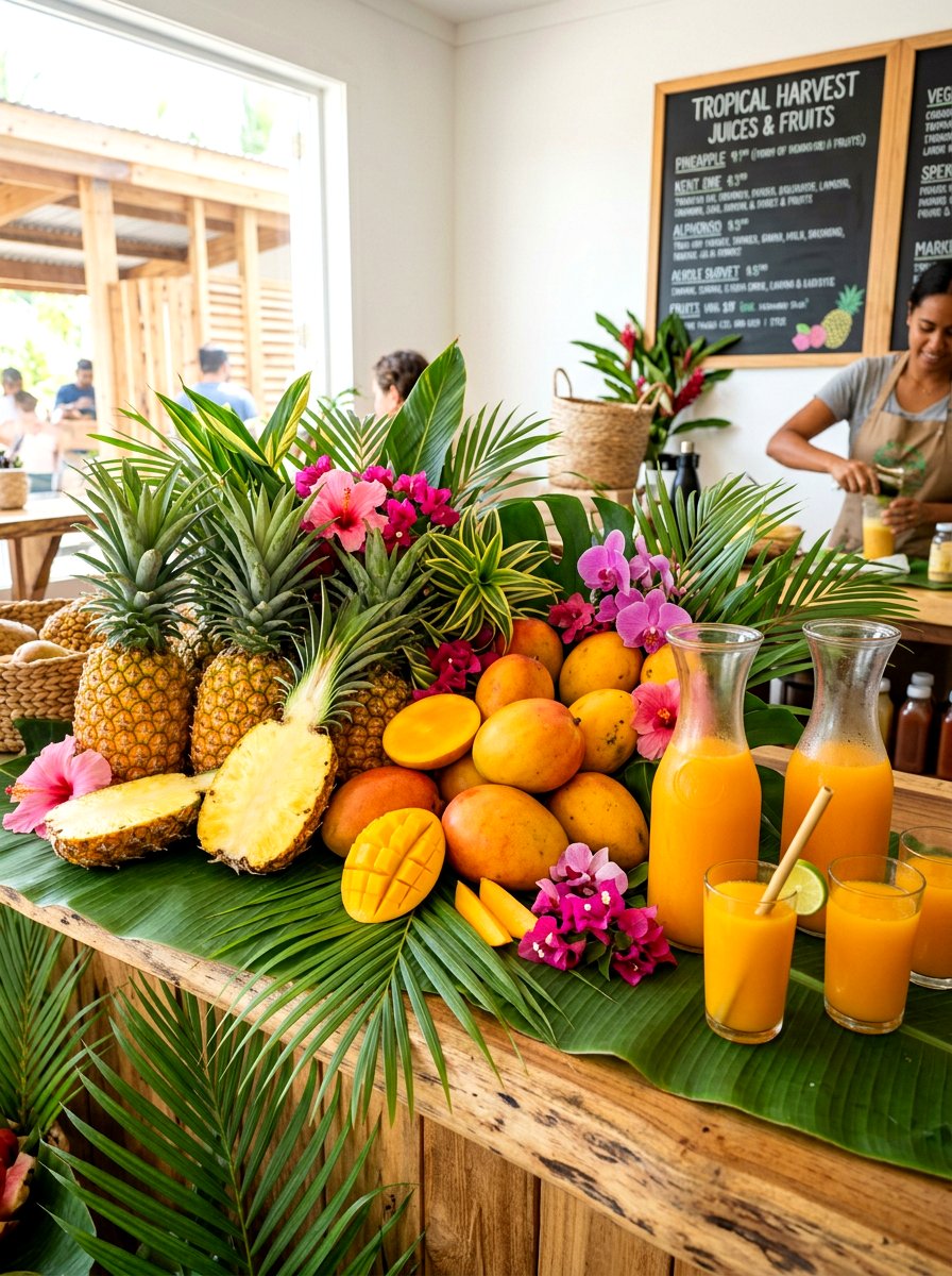 Tropical Fruit Display - 25 Spring Mimosa Bar Decor Ideas