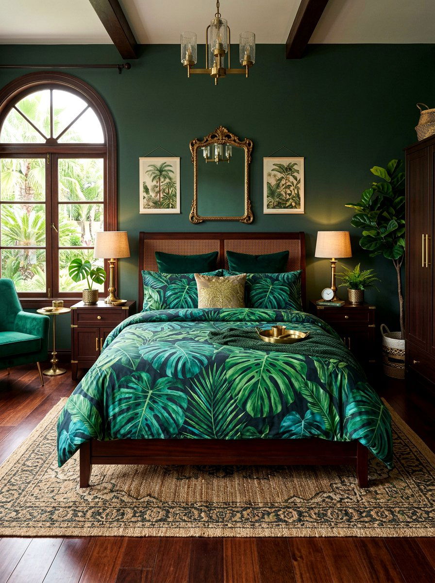 Tropical Leaf Duvet Cover - 25 Spring Duvet Cover Ideas