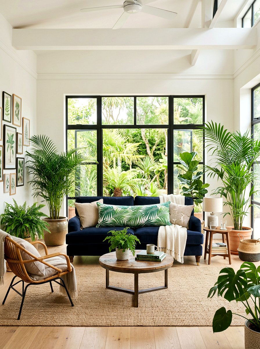 Tropical Leaf Lumbar Pillow - 25 Spring Lumbar Pillow Ideas