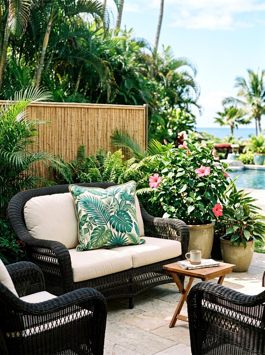 Tropical Leaf Pillow - 25 Spring Porch Pillow Ideas