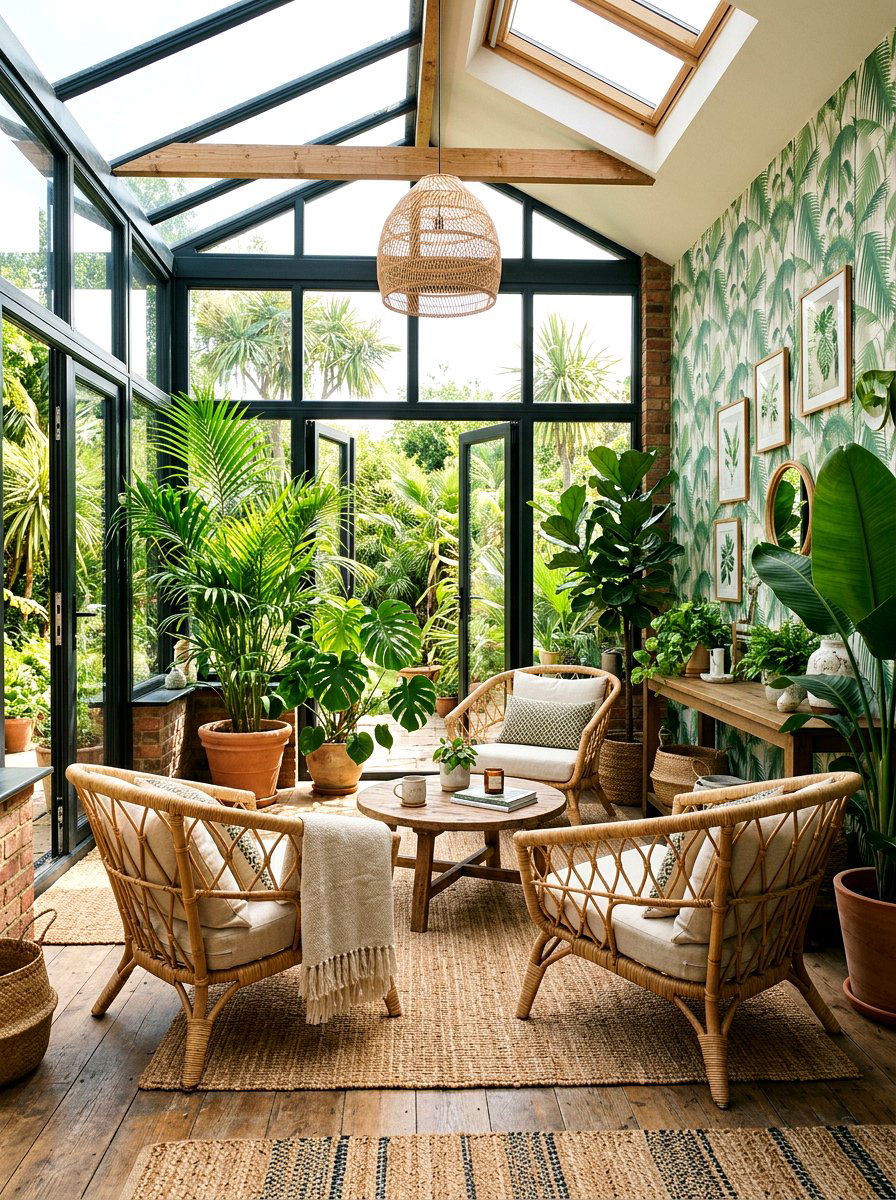 Tropical Palm Leaf Wallpaper - 25 Spring Peel and Stick Wallpaper Ideas