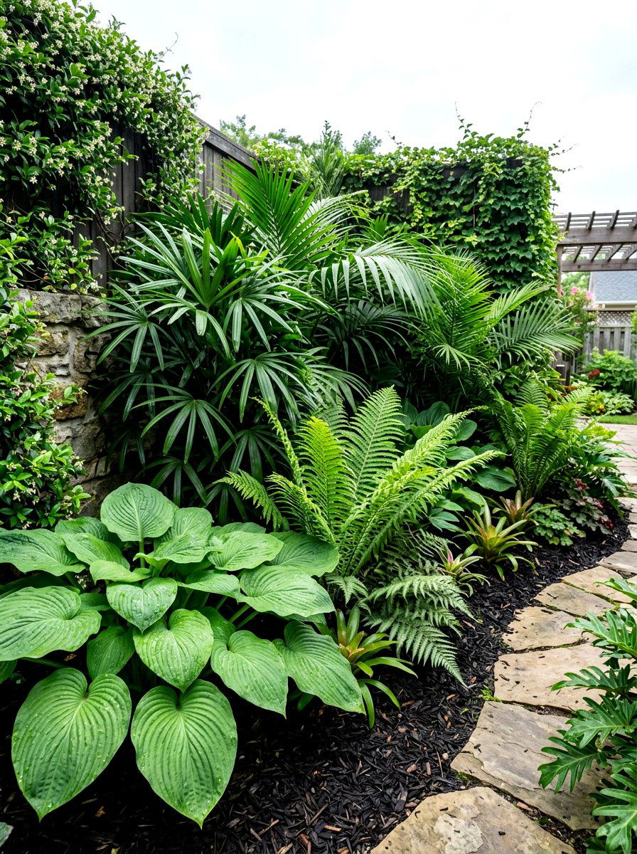 Tropical Plant Corner - 25 Spring Backyard Corner Decor Ideas