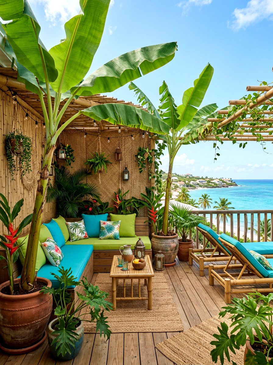 Tropical Style Rooftop - 25 Spring Rooftop Decor Ideas