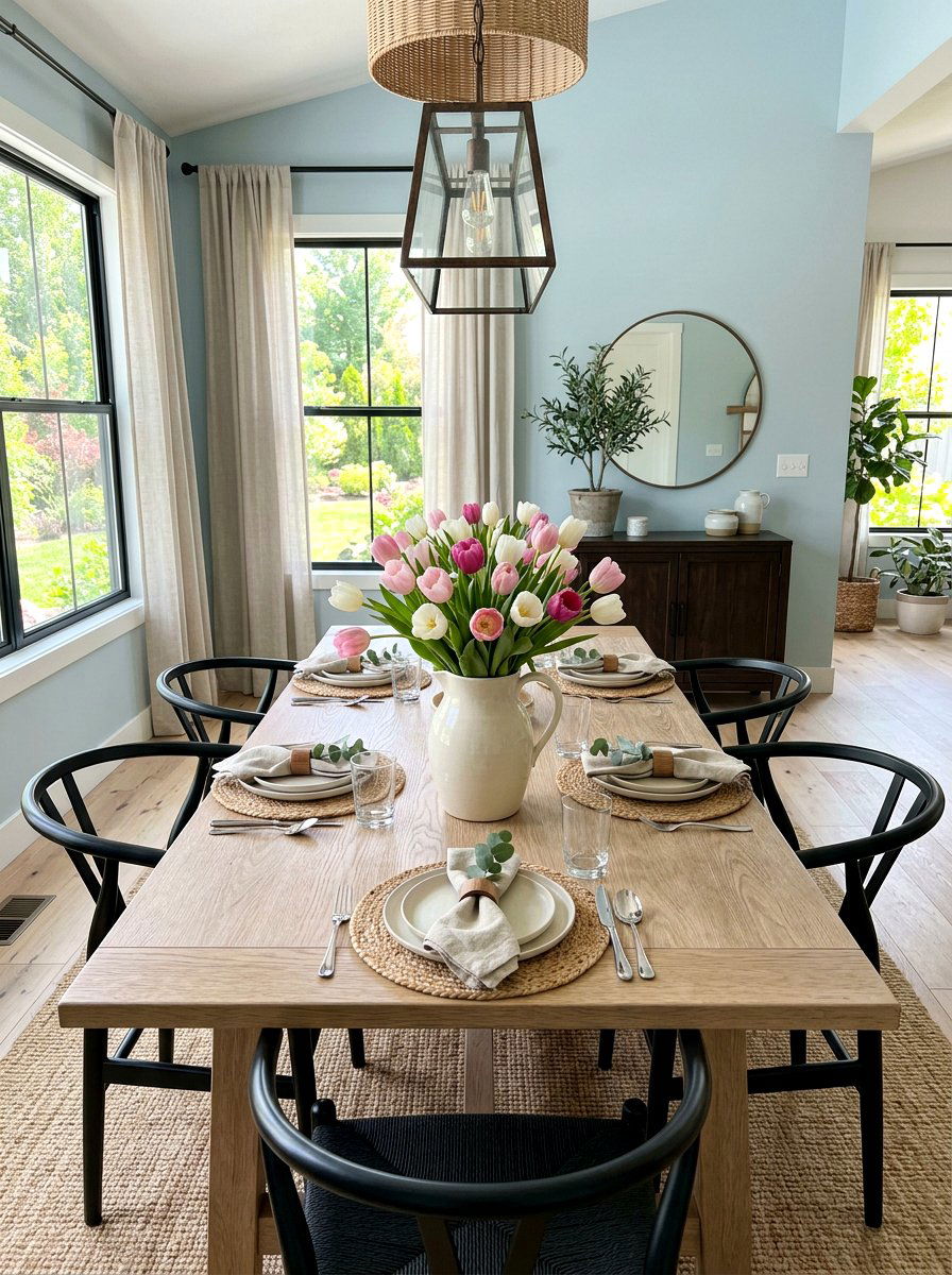 Tulip Centerpiece - 25 Spring Flower Arrangement Ideas