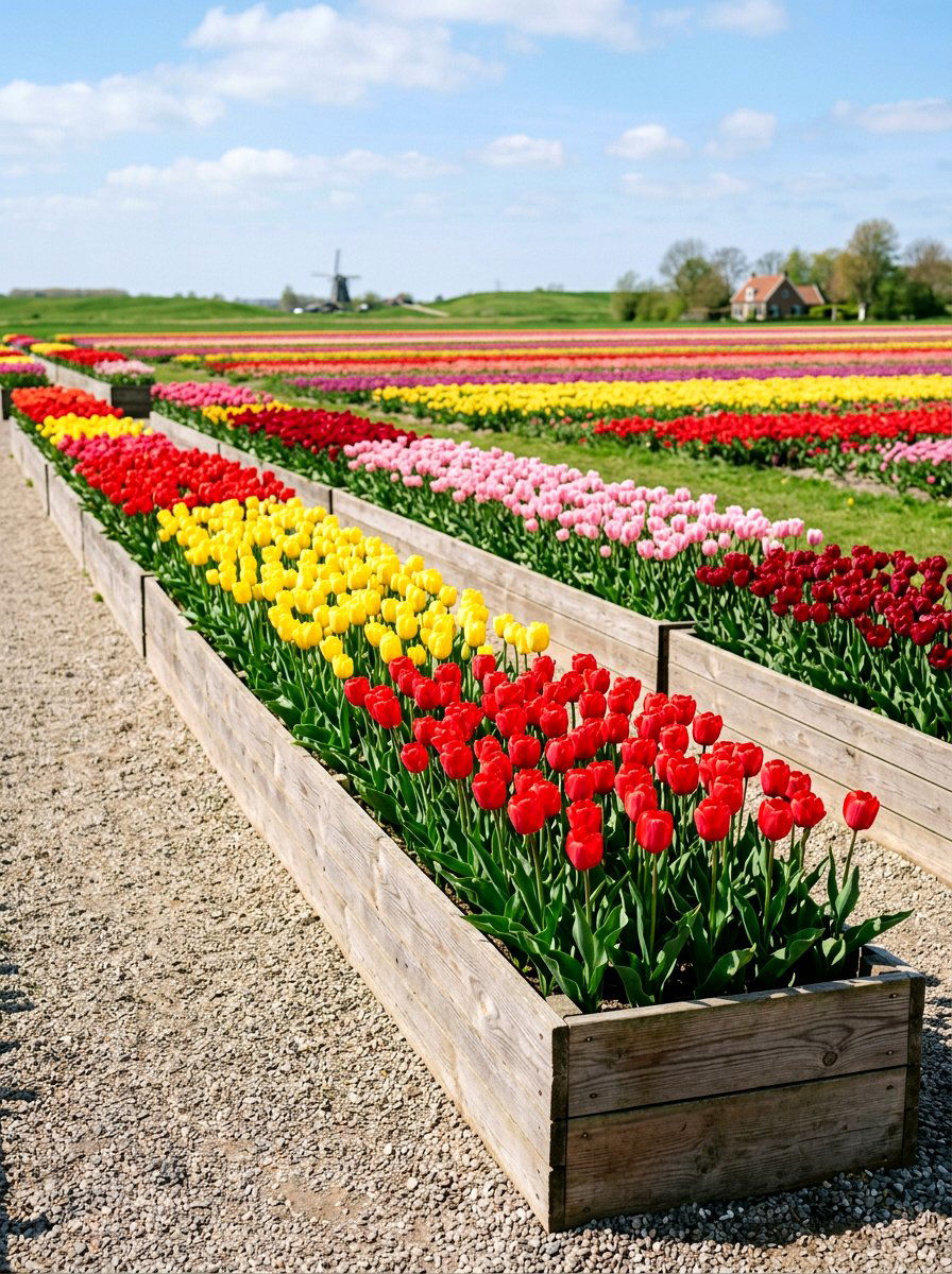 Tulip Field Background - 25 Spring Photo Booth Ideas