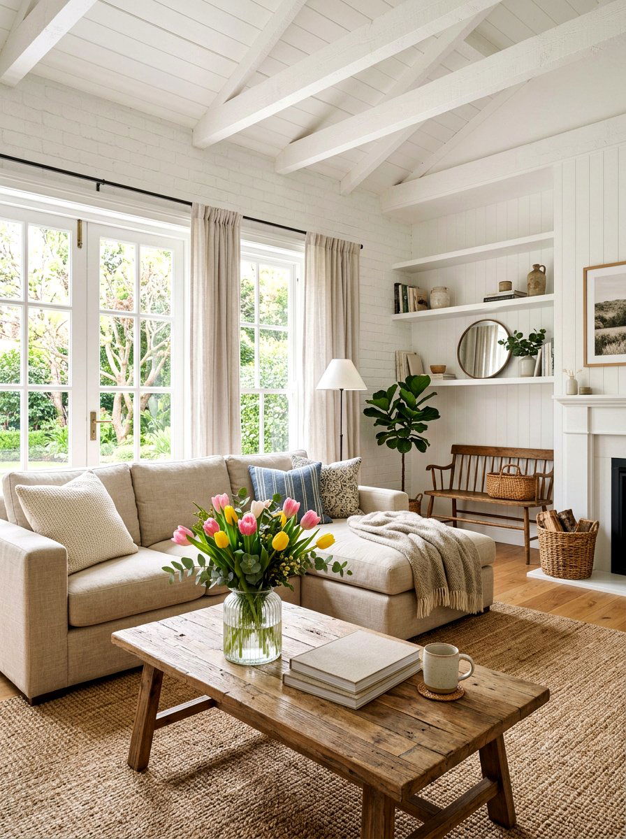 Tulip Flower Arrangement - 25 Spring Living Centerpiece Ideas