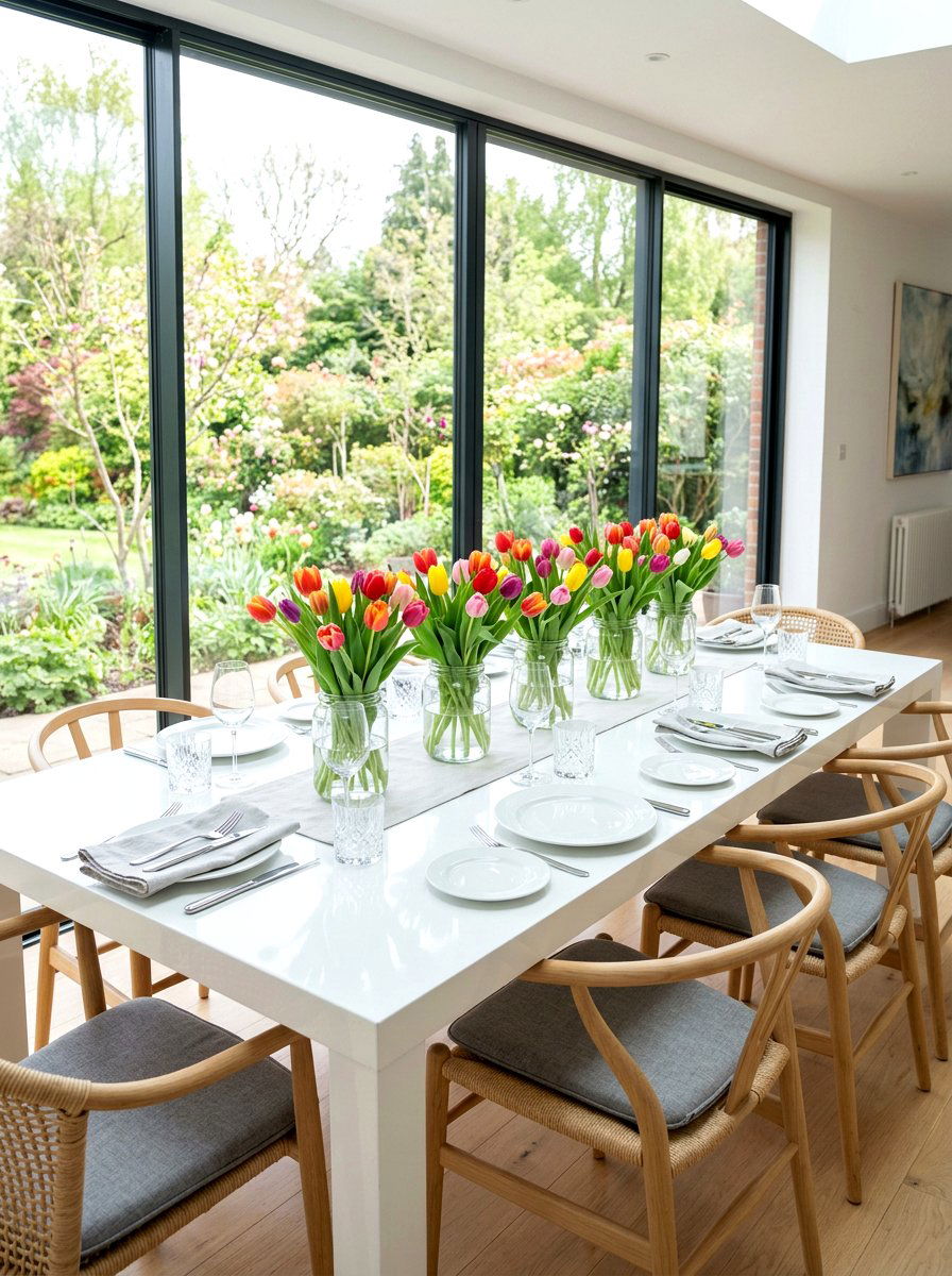 Tulip Flower Table - 25 Spring Table Arrangement Ideas