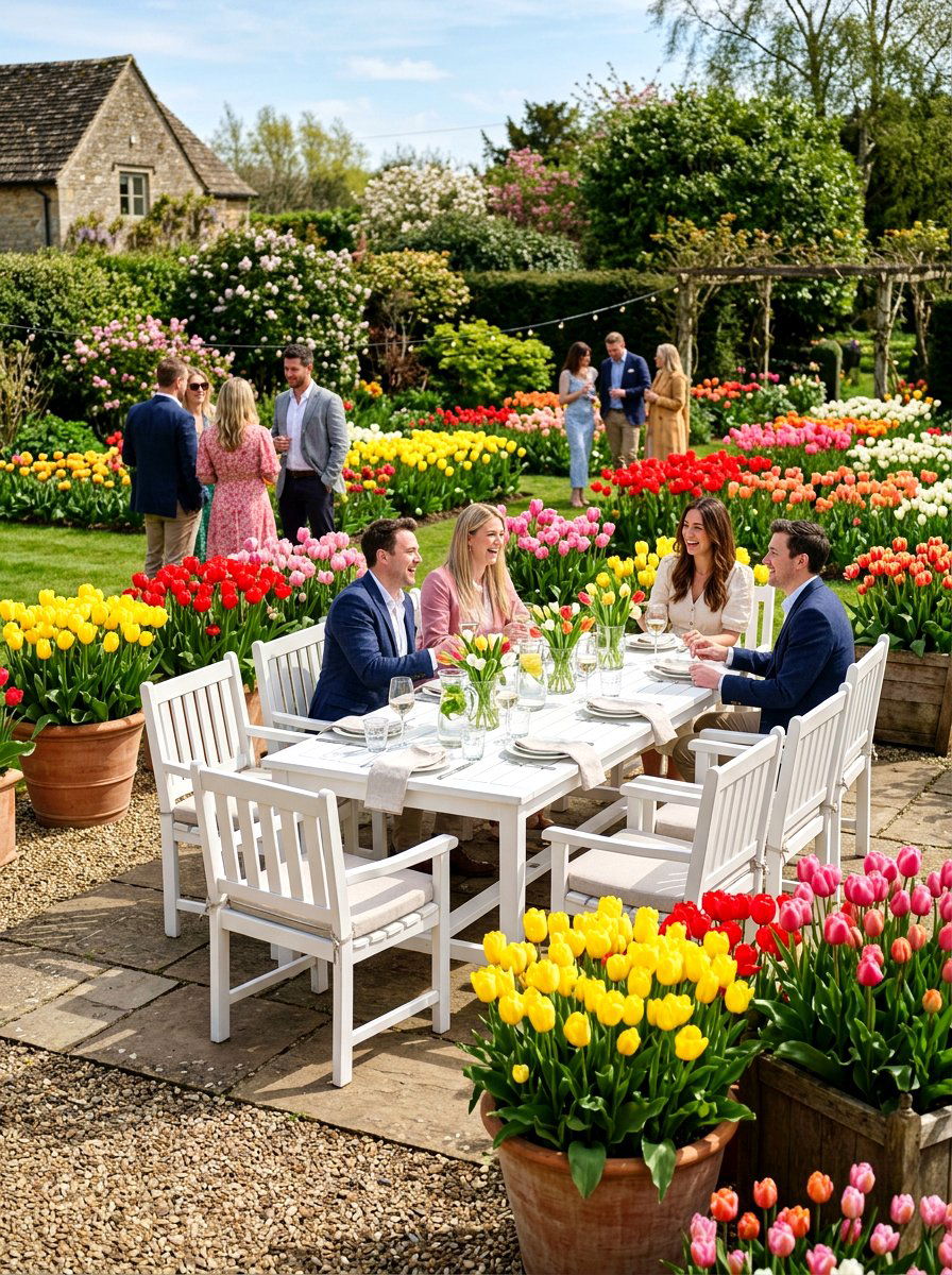 Tulip garden party - 25 Spring Birthday Party Decor Ideas