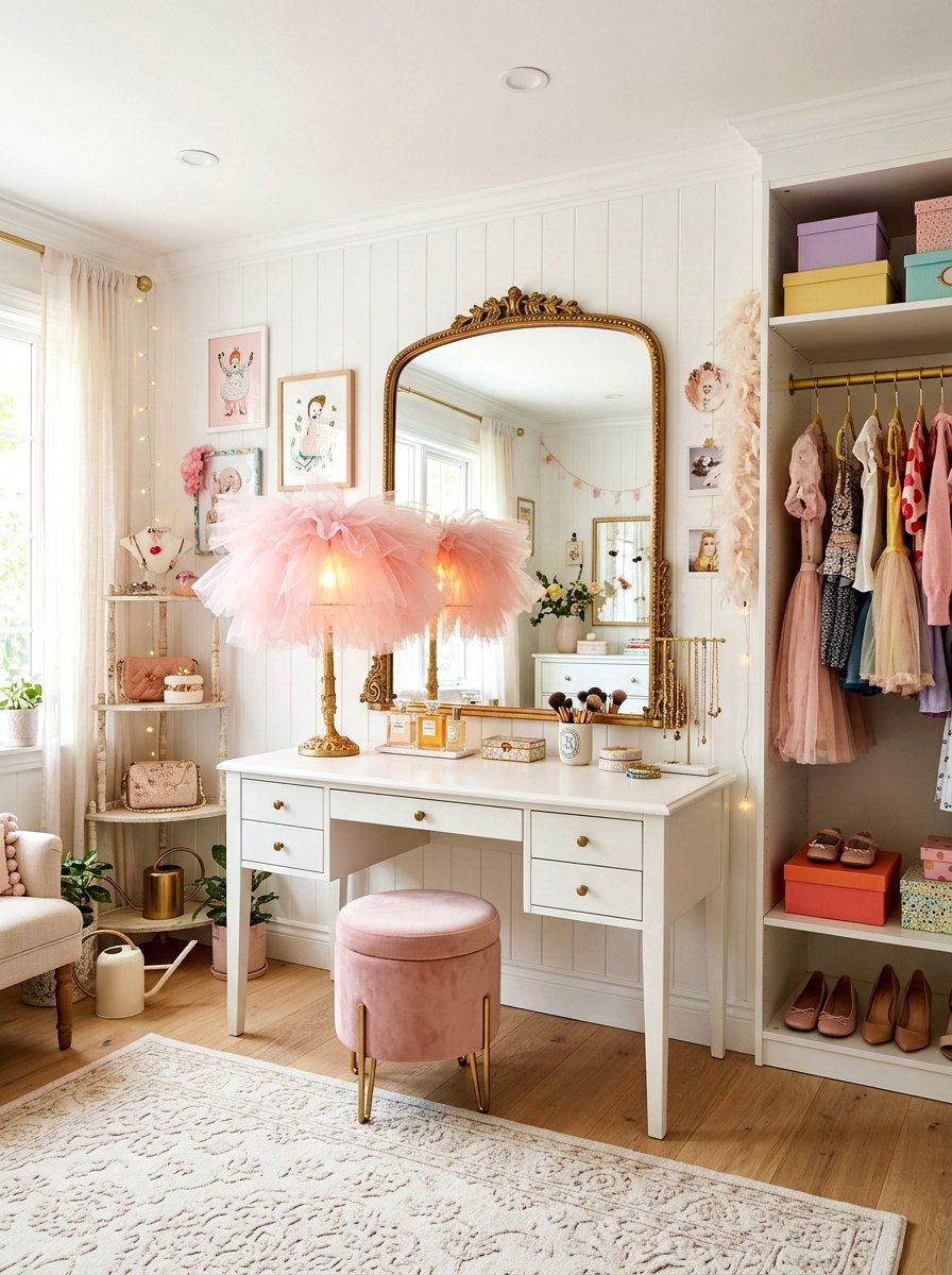 Tulle Lamp Shade - 25 Spring Lamp Shade Ideas