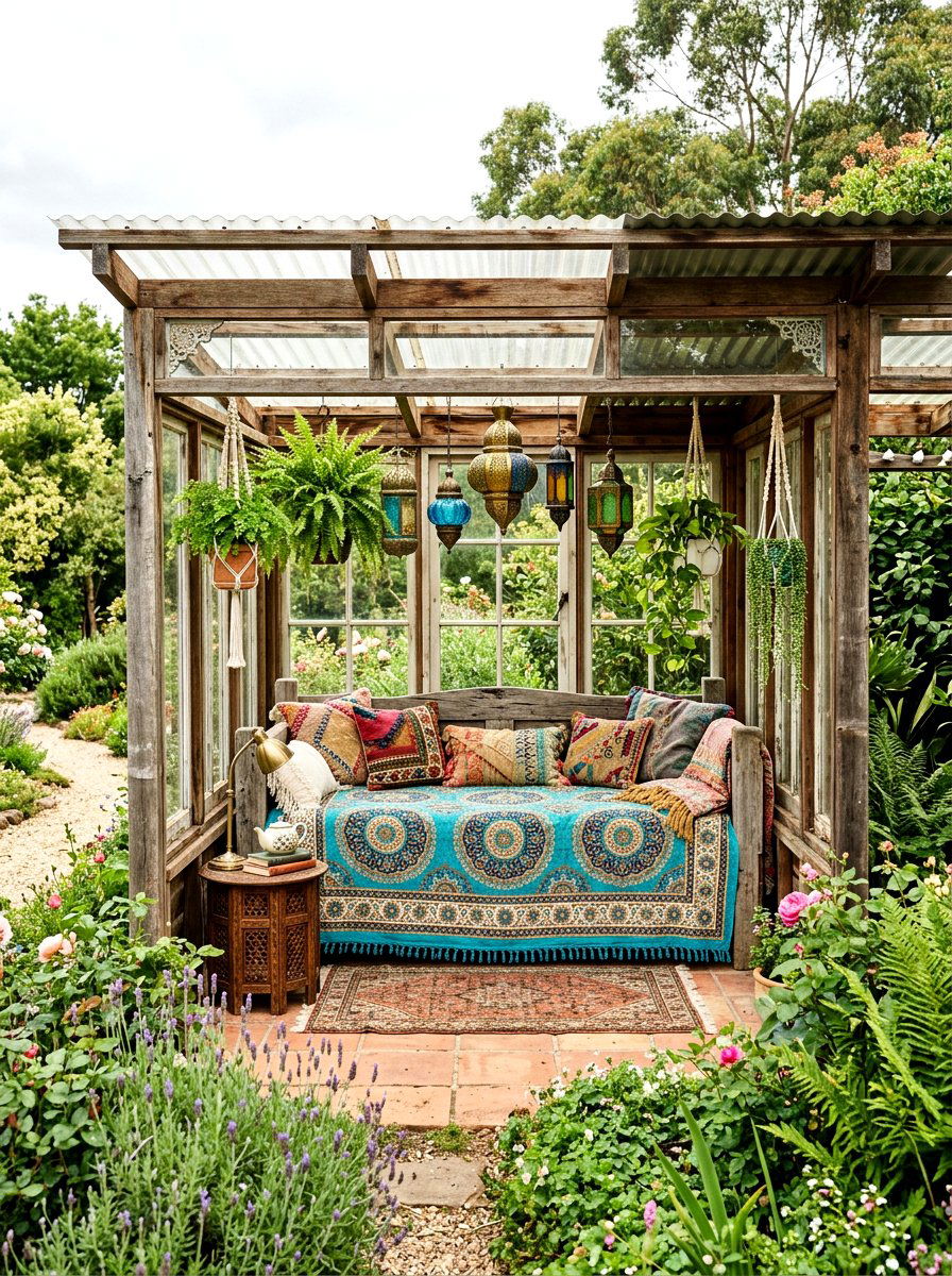 Turquoise Medallion Print Blanket - 25 Spring Outdoor Throw Ideas