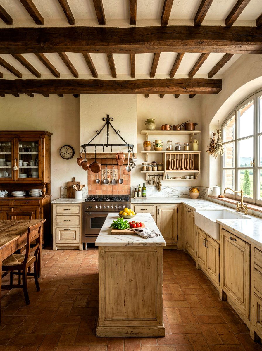 Tuscan Kitchen - 25 Spring Tuscan Decor Ideas