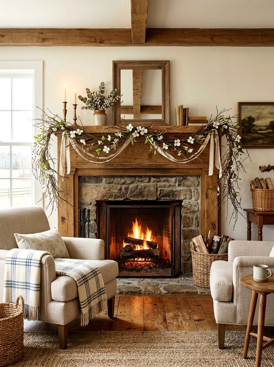 Twig Garland - 25 Spring DIY Garland Ideas