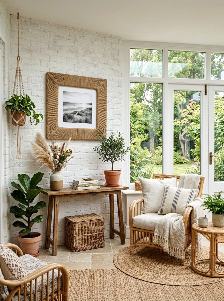 Twine Wrapped Frame - 25 Spring Photo Frame Decor Ideas