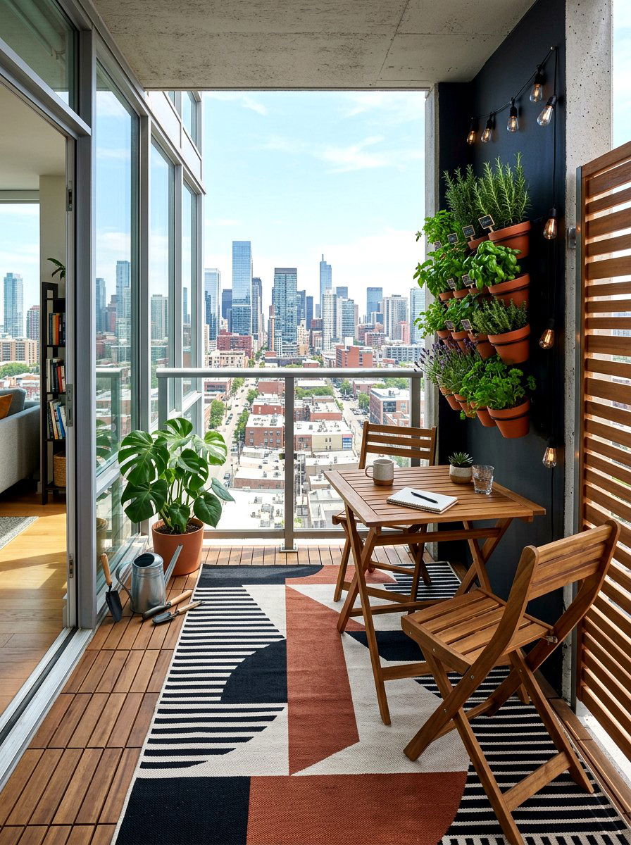 Urban Apartment Deck - 25 Spring Deck Decor Ideas