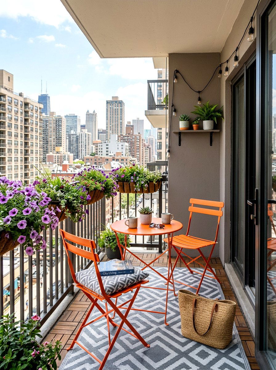 Urban Balcony Seating - 25 Spring Backyard Seating Decor Ideas