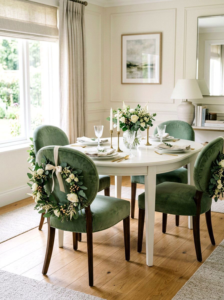 Velvet Chair Accents - 25 Spring Bridal Shower Decor Ideas