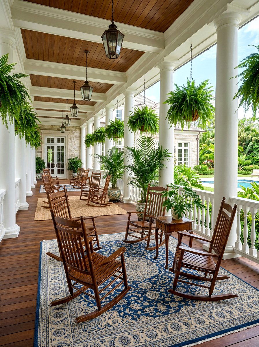 Veranda Rocking Chair - 25 Spring Porch Rocking Chair Decor Ideas